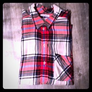 American Eagle flannel button down L LIKE NEW!